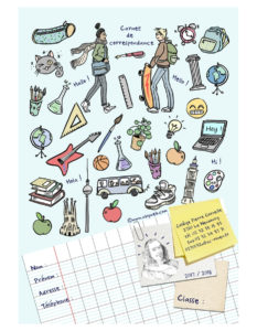 carnet de correspondance illustration graphisme eure normandie