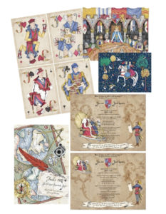 faire-part mariage medieval licorne illustration graphisme eure normandie