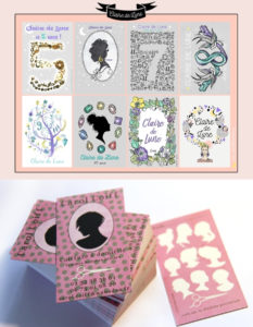 carte de visite illustration anniversaire graphisme