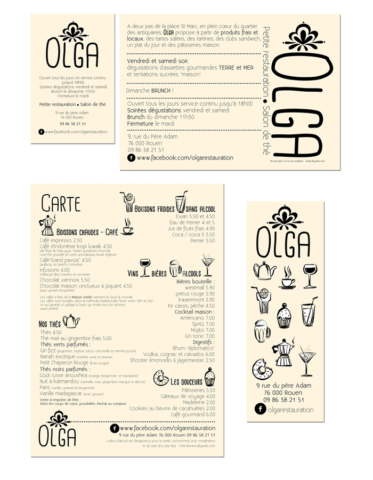 logo restaurant rouen normandie graphisme thé café