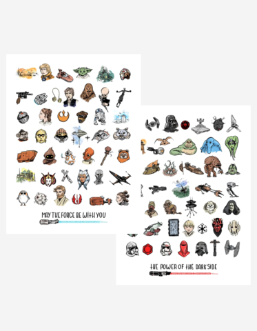 star wars fanart luke yoda darth vador illustration may the force be with you