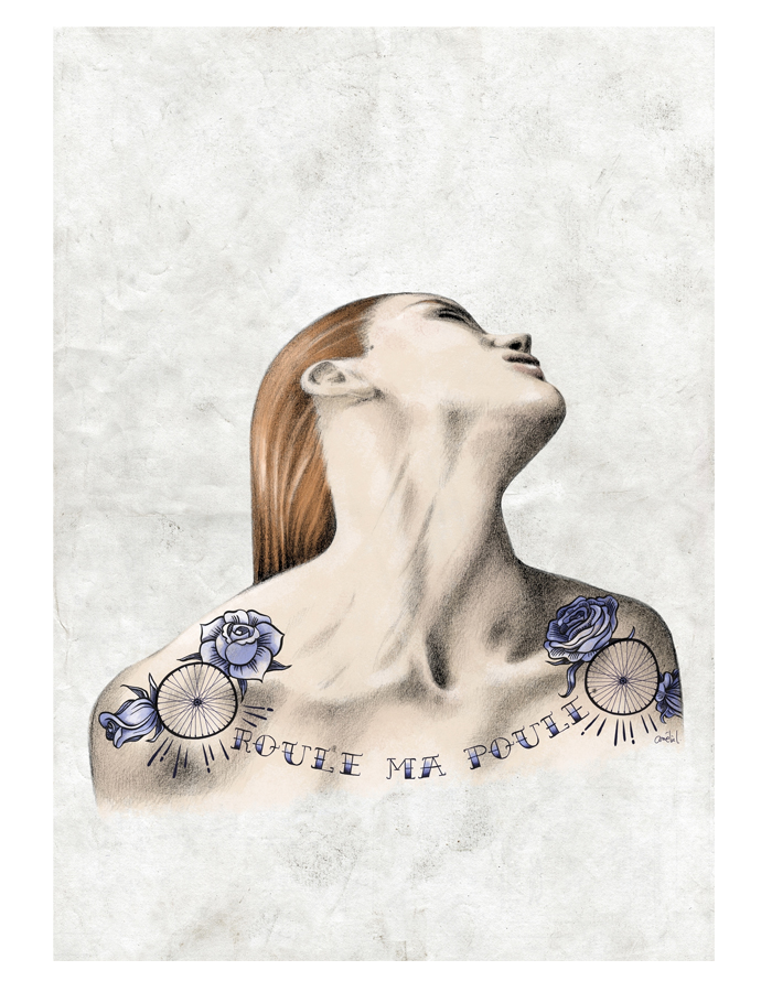 femme tatouage tattoo body corps fleurs botanique roses