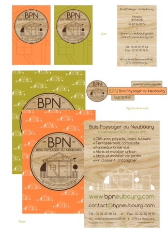 logo artisan bois eure bpn le neubourg Supports communication graphisme