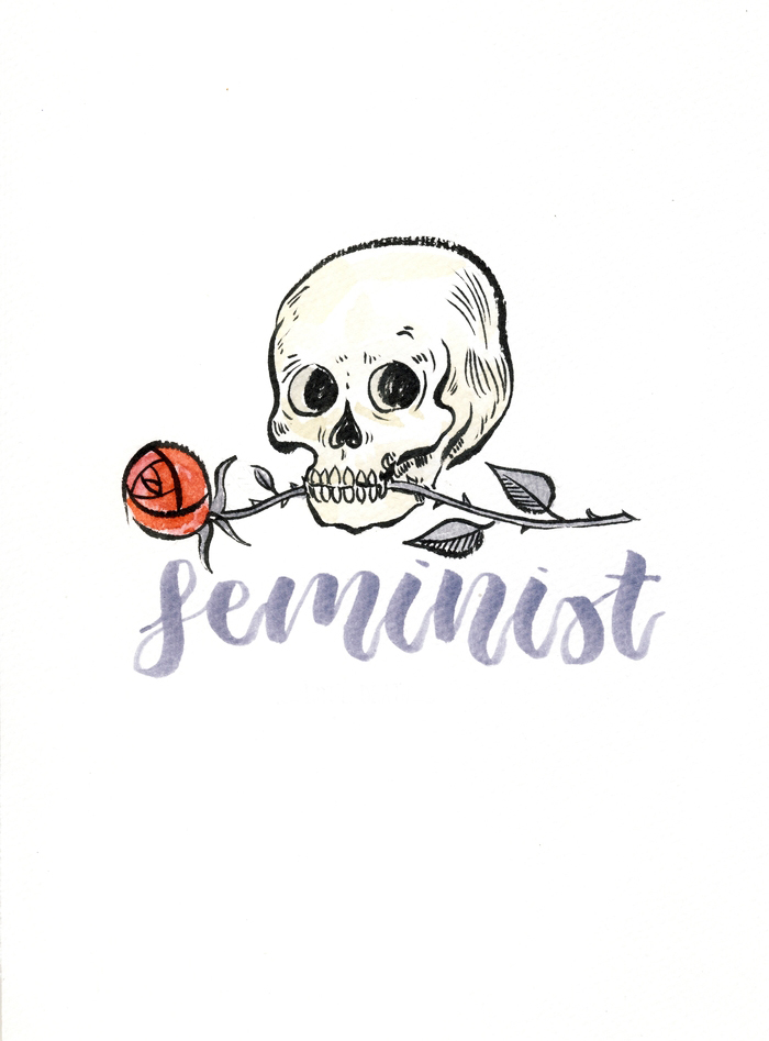 tete de mort rose exvoto feminisme