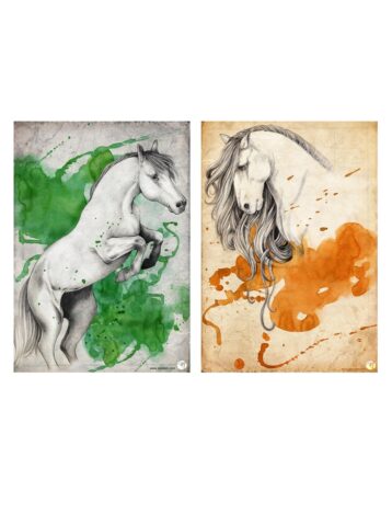 cheval illustration communication evenement fete du cheval normandie eure
