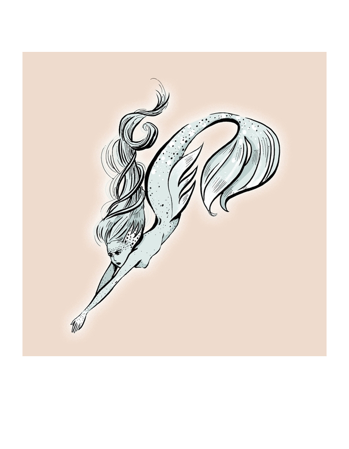 sirène mermaid dessin tatouage