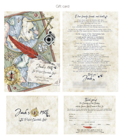 projet papeterie USA evenementiel anniversaire illustration portrait invitation save the date