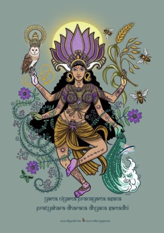 kali illustration femme deesse dessin
