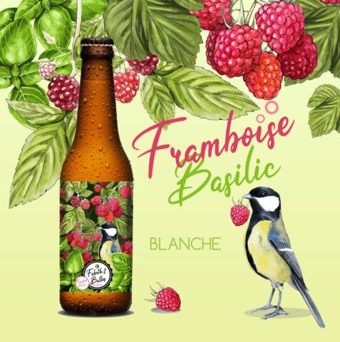 Illustration etiquette biere hiver beer label bottle prestation normandie fabrik2bulles brasserie locale