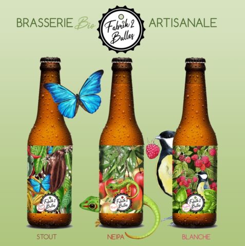 Illustration etiquette biere hiver beer label bottle prestation normandie fabrik2bulles brasserie locale