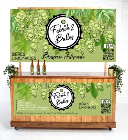 Illustration etiquette biere hiver beer label bottle prestation normandie fabrik2bulles brasserie locale
