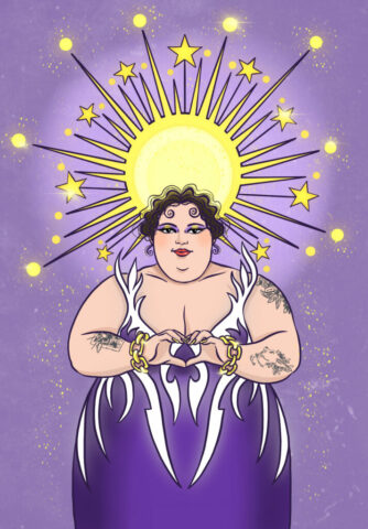 Barbara Butch jo jeux olympiques paris dj musique illustration portrait
