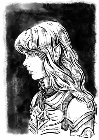 elfe lotr lors of the rings seigneur des annaeaux illustration portrait